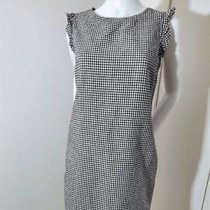 CYNTHIA ROWLEY | LINEN GINGHAM SLEEVELESS MINI DRESS |  Size 4